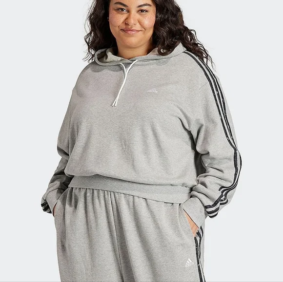 NWT Women's PLUS Size 2PC ADIDAS SWEAT OUTFIT